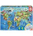 Educa Puzzel - 150 Bakstenen - Dinosaurs World Map