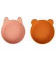 Liewood Skålar - Silikon - Vanessa - 2-pack - Dark Rose Mustard