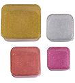 A Little Lovely Company Lunchbox - 4 pcs - Gold Blush w. Glitter