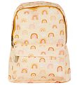 A Little Lovely Company Preschool Backpack - Rainbows - Yellow