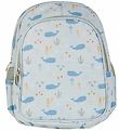 A Little Lovely Company Backpack w. Thermo Pocket - Ocean - Blue