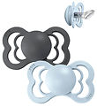 BIBS Couture Pacifiers - Size 2 - 2-Pack - Anatomic - Iron/Baby 