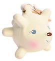 Tikiri Rattle Toy - Natural rubber - Hedgehog - Beige
