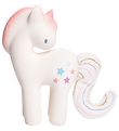 Tikiri Beißspielzeug - Naturgummi - Zuckerwatte Einhorn - Weiß