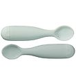 Cam Cam Spoons - Silicone - 2-pack - Rainbow - Blue Mix