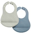 Cam Cam Bibs w. Food Catcher - Silicone - 2-pack - Rainbow - Mid