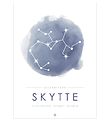 Citatplakat Affisch - A3 - Constellation - Skytten - Blå