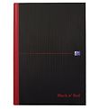 Oxford Notebook - Hard Case - Squared - A4 - Black/Red