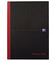 Oxford Notebook - Hard Case - Lined - A4 - Black/Red