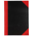 Bantex Notebook - Lined - A4 - Black/Red