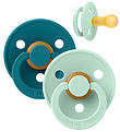 BIBS Colour Pacifiers - Size 2 - 2-Pack - Round - Nordic Mint/Fo