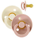 BIBS Colour Pacifiers - Size 2 - 2-Pack - Round - Ivory/Blush