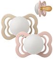 BIBS Supreme+ Pacifiers - Size 1 - 2-Pack - Symmetrical - Blush/