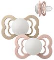 Bibs Supreme+ Glow Speen - Maat 2 - 2-pack - Symmetrisch - Blush