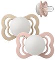 BIBS Supreme+ Glow Pacifiers - Size 1 - 2-Pack - Symmetrical - B