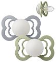 BIBS Supreme+ Glow Pacifiers - Size 2 - 2-Pack - Symmetrical - S