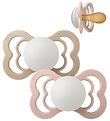 Bibs Supreme Glow Dummies - Size 2 - Natural Rubber - Blush/Vani