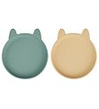 Liewood Plates - 2-Pack - Silicone - Olivia - Rabbit - Pepper