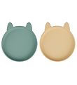 Liewood Teller - 2er-Pack - Silikon - Olivia - Kaninchen - Pfeff