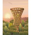 Vissevasse Poster - 50x70 cm - Forest Tower