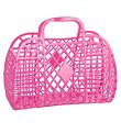 Sun Jellies Klein Faltkorb - Retro - 26x21x12 cm - Berry Pink