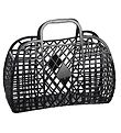 Sun Jellies Liten Sammenleggbar kurv - Retro - 26x21x12 cm - Bla