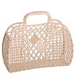 Sun Jellies Klein Faltkorb - Retro - 26x21x12 cm - Latte