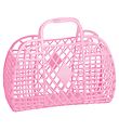 Sun Jellies Petit Panier pliant - Retro - Chewing-gum Rose