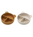Liewood Room divided Bowls - 2-Pack - Connie - Golden Caramel/Sa