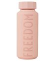 Design Letters Thermosflasche - Freedom - 500 ml - Puderpink