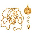 Me&My BOX Necklace w. Zodiac Sign - Weight - Gold Plated