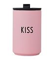 Design Letters Thermo Cup - Kiss - Pink