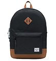 Herschel Backpack - Heritage Youth X-Large - Black/Saddle Brown