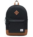 Herschel Backpack - Heritage Youth X- Large - Black/Saddle Brown