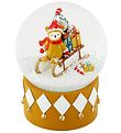 Fabelab Snow Globe - D: 10 cm - Bob's Sleighride - Ochre