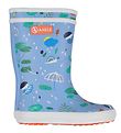 Aigle Rubber Boots - Lolly Pop - Light Blue w. Animals