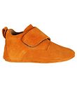 Above Copenhagen Leren Slippers - Oranje Suede