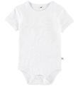Pippi Baby Bodysuit - Basic - S/S - White