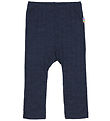 Joha Leggings - Wool/Silk - Navy