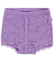 Joha Hipsters - Wool/Silk - Purple w. Pointelle