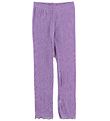 Leggings - Laine/Soie Joha - Violet av. Pointelle