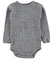 Joha Bodysuit - Wool/Cotton - L/S - Light Grey