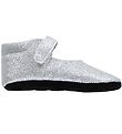 Fuzzies Ballerina Hausschuhe - Amalie - Silber m. Glitzer