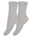Fuzzies Socken - 2er-Pack - Hellgrau