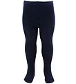 Collants Fuzzies - Laine/Coton - Bleu Marine