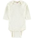 Engel Bodysuit - L/S - Wool/Silk - Ivory