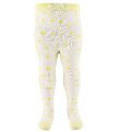 Melton Tights - White/Yellow/Dots