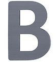 Sebra Träbokstäver - B - Grå