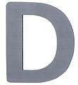 Sebra Träbokstäver - D - Grå