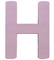 Sebra Träbokstäver - H - Pastell Flicka